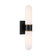 Capsule LED Wall Sconce in Matte Black + Textured Gold (60|CAP-8512-MK-TG)