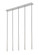 Forest LED Linear Chandelier in Brushed Nickel (224|919MP24-5L-BN-LED)