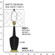 Emma One Light Table Lamp in Matte Obsidian Glazed Ceramic w/Warm Brass (165|MOS38)