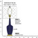 Emma One Light Table Lamp in Midnight Blue Glazed Ceramic w/Warm Brass (165|MB38)