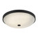 Bella One Light Flush Mount in Matte Black (423|M19316MB)