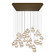 Cyllindra LED Chandelier in Aged Brass (34|PD-77541S-AB)