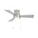 Hug LED Flush Mount Ceiling Fan in Brushed Nickel (34|F-107L-BN)