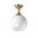 Neve One Light Flush Mount in Natural Aged Brass (16|21229MRNAB)