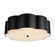 Blossom Three Light Flush Mount in Matte Black (452|FM603314MB)