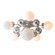 Sprig Six Light Semi-Flush Mount in Bronze (39|128716-SKT-05-WF0639)