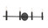 Skyva Four Light Wall Sconce in Matte Black (59|25604-MB)