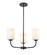 Laphia Three Light Chandelier in Matte Black (59|214003-MB)