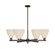 Arcadia Six Light Chandelier in Oil Rubbed Bronze (405|716-6CR-OB-NBD-75-NAT)