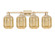 Arcadia Four Light Bath Vanity in Champagne Bronze (405|716-4W-CB-G460-7ME)