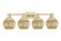Arcadia Four Light Bath Vanity in Champagne Bronze (405|716-4W-CB-G458-7ME)