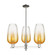 Arcadia Three Light Flush Mount in Polished Nickel (405|716-3CR-PN-G484-7AM)