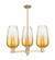 Arcadia Three Light Flush Mount in Champagne Bronze (405|716-3CR-CB-G484-7AM)