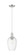 Arcadia One Light Pendant in Brushed Satin Nickel (405|716-1P-SN-G457-6CL)