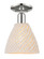 Arcadia One Light Semi-Flush Mount in Polished Nickel (405|716-1C-PN-NBD-75-NAT)