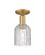 Arcadia One Light Semi-Flush Mount in Brushed Brass (405|716-1C-BB-G559-5CL)