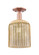 Arcadia One Light Semi-Flush Mount in Antique Copper (405|716-1C-AC-G559-8ME)