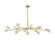 Ballston Urban 16 Light Chandelier in Brushed Brass (405|465-16I-BB-G465-CL)