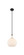 Ballston One Light Pendant in Matte Black (405|415-1SR-BK-G121-10)