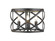 Alcott Three Light Flush Mount in Antique Black Iron (62|0890-FM ABI)