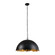 Soho Glow Five Light Pendant in Matte Black & Gold Leaf (508|KPN4100M-5)