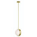 Verona LED Pendant in Light Antique Brass (162|VRNP13LAJUDLB)