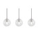Palla Three Light Linear Pendant in Satin Nickel (162|PLAP07MBSNLNR3)
