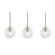 Palla Three Light Linear Pendant in Light Antique Brass (162|PLAP07MBLBLNR3)