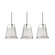 Lizzette Three Light Linear Pendant in Satin Nickel (162|LIZP10MBSNLNR3)