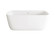 Calum Soaking Bathtub (173|BT10559GW-WHT)