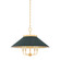 Clivedon Five Light Chandelier in Aged Brass/Soft Studio Green (70|MDS1403-AGB/SSG)