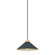 Clivedon One Light Pendant in Aged Brass/Soft Studio Green (70|MDS1401-AGB/SSG)