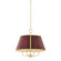 Cambridge Four Light Chandelier in Aged Brass/Soft Crimson (70|MDS120-AGB/CRN)