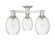 Arcadia Three Light Semi-Flush Mount in Brushed Satin Nickel (405|716-3F-SN-G459-6CL)