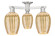Arcadia Three Light Semi-Flush Mount in Brushed Satin Nickel (405|716-3F-SN-G457-6ME)