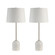 Dili Two Light Table Lamp in White (443|LPT1290-SET2)