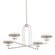 Pacific LED Chandelier in Warm Silver Leaf (67|F2139-WSL)