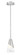 Aimie One Light Pendant in Brushed Nickel (224|828P6-ROD-BN)