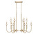 Allistair 12 Light Linear Chandelier in Modern Gold (224|352-42L-MGLD)