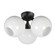 Neve Three Light Semi Flush Mount in Black (16|21225MRBK)