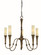 Old Greenwich Five Light Chandelier in Antique Brass (8|5975 AB)