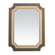 Yardley Mirror in Antique Gold|White & Neutral Faux Shagreen (550|SCH-240505)