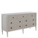 Caroline Dresser in Cerused White|Painted Burlap (550|SCH-175846)