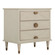 Emberly Nightstand in Cerused White|Stained Brass (550|SCH-175413) Emberly Nightstand in Cerused White|Stained Brass (550|SCH-175413)