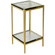 Magnus Side Table in Cast Glass|Light Forged Gold (550|SCH-175215)