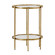 Clementine Flower Table in Brushed Brass|White Seagrass (550|SCH-152045)