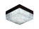 Cermack St. LED Flush Mount in Black (192|HF9208-BLK)