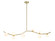 Hampton LED Chandelier in Brushed Brass w/White Glass (192|HF4808-WHT) Hampton LED Chandelier in Brushed Brass w/White Glass (192|HF4808-WHT)