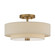 Bellingham Three Light Semi-Flush Mount in Antique Gold Leaf (107|58854-48) Bellingham Three Light Semi-Flush Mount in Antique Gold Leaf (107|58854-48)