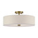 Monroe Four Light Semi-Flush Mount in Antique Brass (107|52136-01)